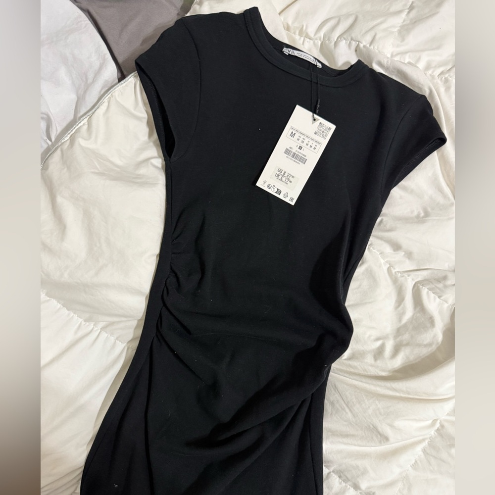 Zara black mini dress M